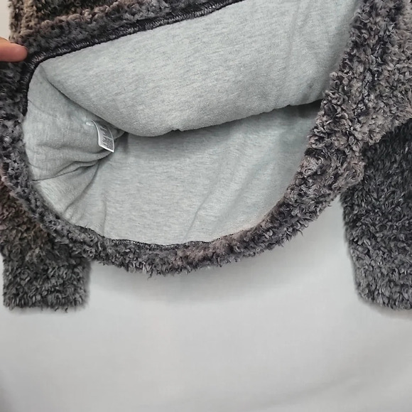 Original Weatherproof Vintage Gray Sherpa Pullover Size Small Soft - Picture 7 of 11